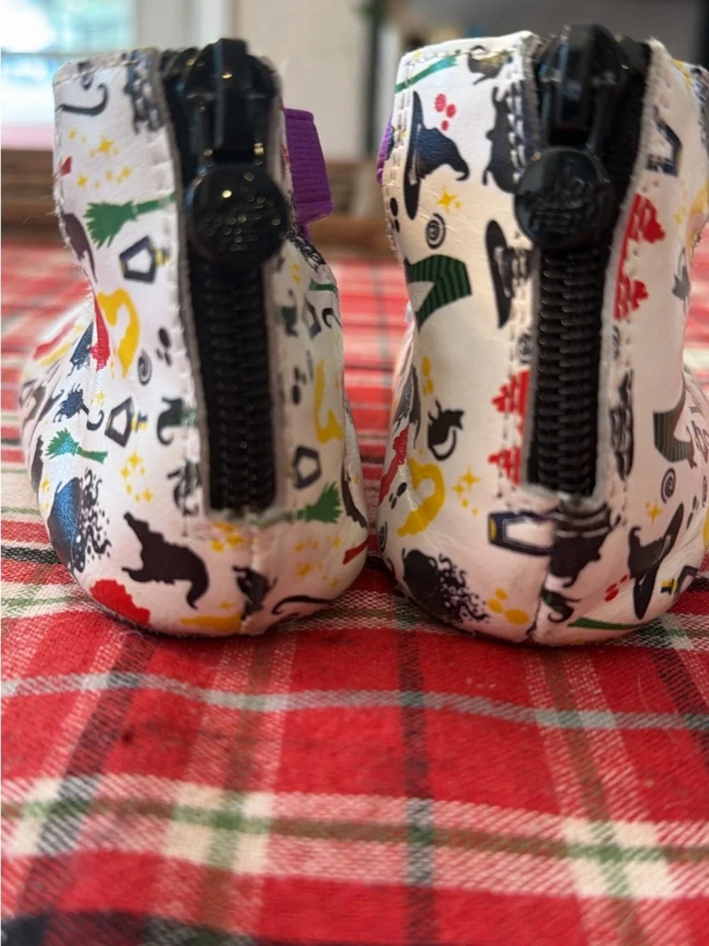 Monkey Feet Girls Hocus Pocus -Themed  ballet Shoes with Purple Straps